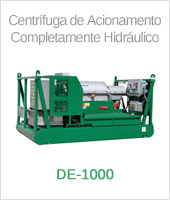 Centrífuga DE-1000 de Acionamento Completamente Hidráulico - Equipamentos Derrick