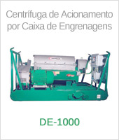 Centrífuga DE-1000 de Acionamento por Caixa de Engrenagens - Equipamentos Derrick
