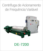 Centrífuga DE-7200 de Acionamento de Frequência Variável - Equipamentos Derrick