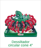 Dessiltador Circular Cone 4" - Equipamentos Derrick